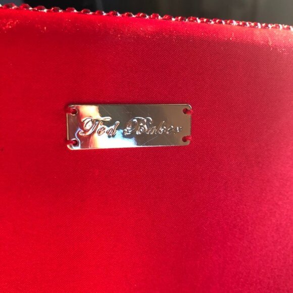 Ted Baker Red Sparkle Clutch - Picture 4 of 7